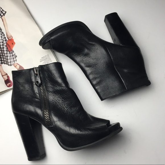 BCBGeneration Leather Peeptoe Bootie - Picture 2 of 8